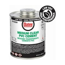 Oatey 31020V PVC Pipe Cement, Clear, 32 oz. - Quantity 12