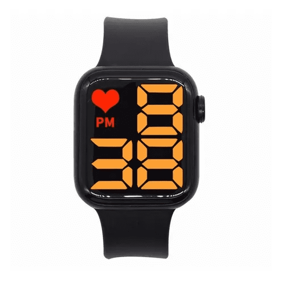 Reloj Led Digital Watch Touch Unisex Negro Malubero Forma de la esfera: cuadrada