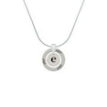 thumbnail image 2 of Delight Jewelry Silvertone Disc 1/2'' Initial - e - Joy Ring Charm Necklace, 18", 2 of 4