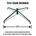 thumbnail image 4 of 7.5Ft Pencil Christmas Tree, Unlit Artificial Xmas Tree with 1075 Branch Tips and Sturdy Metal Stand, Easy Assembly Holiday Decoration, Green, 4 of 7