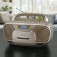 thumbnail image 5 of Jensen Bluetooth MP3 Boombox, Champagne, CD-590-C, 5 of 6