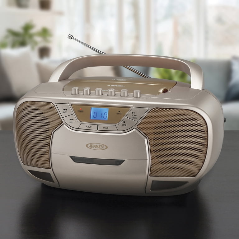 Jensen Portable Stereo CD and Cassette Player/Recorder with AM/FM Jensen Portable Stereo CD and Cassette Player/Recorder with AM/FM