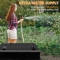 thumbnail image 3 of Water Storage Bladder, Tank 65 Gallon Foldable Portable Storage, Large Containers with 3/4" PVC Spigot and Overflow Kit for Camping, Garden, Emergency, 3 of 9