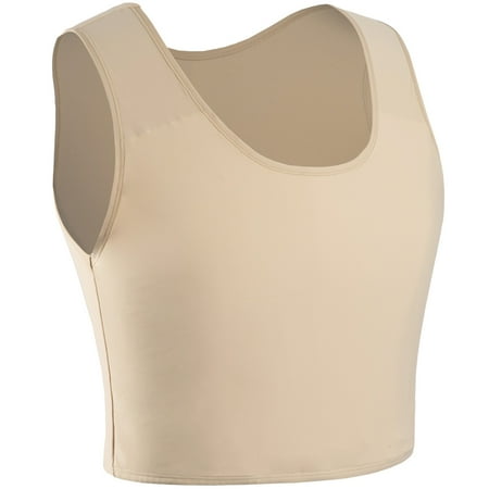 

XUJI Women Transgender FTM Breathable Half Chest Binder Compression Bra (N XL)
