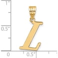 thumbnail image 4 of 14K Yellow Gold Polished Letter L Initial Pendant - Jbsp, 4 of 5