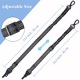 thumbnail image 2 of Dog Seat Belt for Car, 2 Pack Dog Car Harnesses Belt, Pet Car Safety Seat Belt, 3-in-1 Adjustable Safety Reflective Stitching Elastic Leads Harness, Lockable Swivel Carabiner - Black, 2 of 8