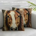 Chilfamy Horse Theme Throw Pillow Covers Sweet Home Pillowcase Zipper