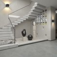 thumbnail image 5 of Apliques de pared cuadrados fáciles de instalar para exteriores con luz hacia arriba y hacia abajo, lámpara de pared LED moderna con diseño de aluminio totalmente impermeable para baño, escalera,, 5 of 5