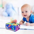 thumbnail image 2 of Baby Tissue Box Montessori Toy, Non-tearable Crinkle Tissue Sensory Toy, Fine Motor Finger Exercise Early Educational Toy for Toddlers, 2 of 7