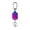 violet, variant on Kuntesetty Carabiner Keys Chains ID Holder Reel Pull Cord with Steel Cord Retractable violet