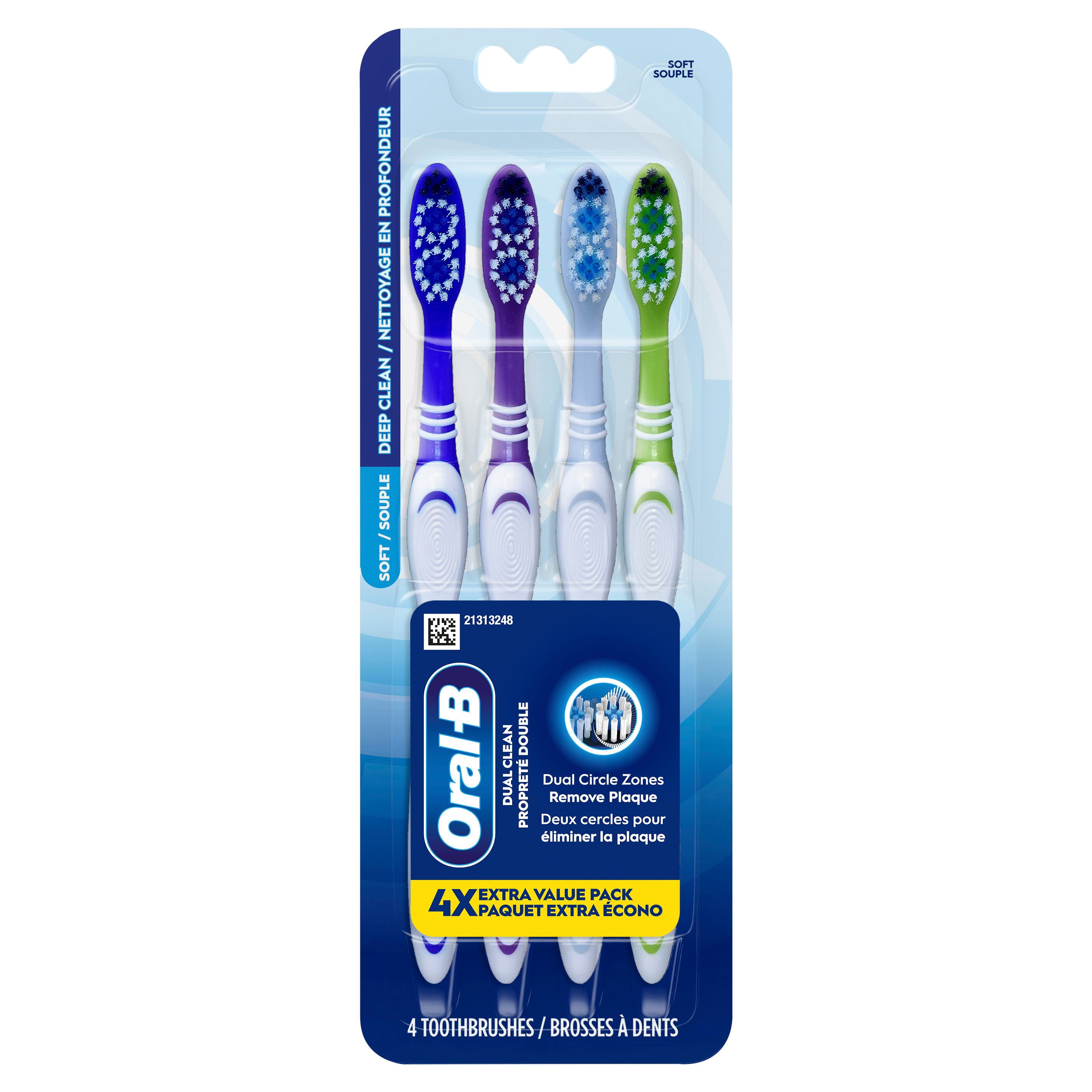 Oral-B Brosse à Dents Dual Clean, Souple