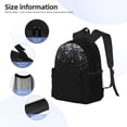 thumbnail image 5 of Gaeub Silver Glitter1 School Backpack Waterproof Bookbag for Men Women College High School Bags, 5 of 8