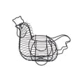 thumbnail image 2 of Cesta de Metal para huevos de gallina, soporte para huevos, cesta creativa de alambre para huevos de frutas, para cocina, mesa de comedor de Pascua, perfecl canasta de huevos de gallina, 2 of 8