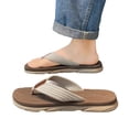 thumbnail image 7 of Mens Casual Flip Flops with Comfortable Arch Support Yoga Mat Summer Beach Walking Thong Cushion Sandals Lightweight Flats Non-Slip Shoes Indoor Outdoor Summer Beach Slides Shoes, 7 of 7