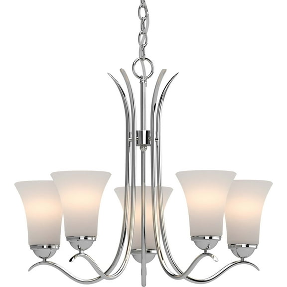 Volume Lighting 3015 Alesia 5 Light 21" Wide Chandelier - Nickel