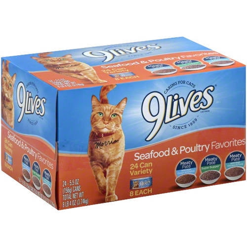 Nine lives wet cat food sale