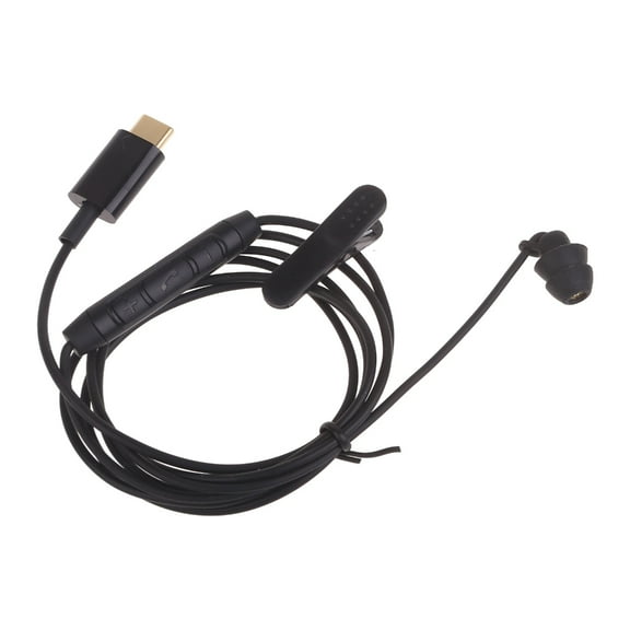 USB Type C Corded Single Side Earphone Headset Line Control Stereo In Ear Earbud With Microphone for Phone
