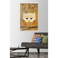 thumbnail image 2 of Artistic Antique Owl Wall Poster with Wooden Magnetic Frame, 22.375" x 34", 2 of 3