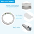 thumbnail image 3 of Uxcell Flat Nickel Silver Wire, 2 Rolls 32Gauge/0.2x5mm 6m/19.69ft Flat Craft Wire, Silver, 3 of 5
