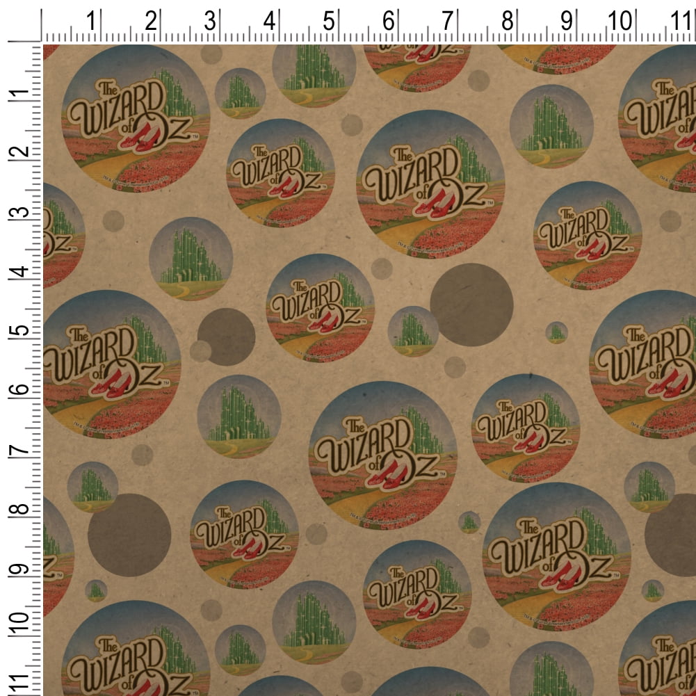The Wizard of Oz Ruby Slippers Logo Premium Kraft Gift Wrap Wrapping Paper Roll