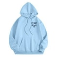 thumbnail image 4 of XIAOCHA Men's I'M Just A Girl Graphic Print Hoodie Long Sleeve Hooded Pullover Knit Top Soft Playful Casual Hoodies, 4 of 8
