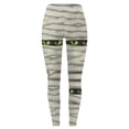 thumbnail image 4 of Halloween Leggings For women Mummy Green Eye Print Squat Proof Active Jogger Soft Skinny Pants, 4 of 4