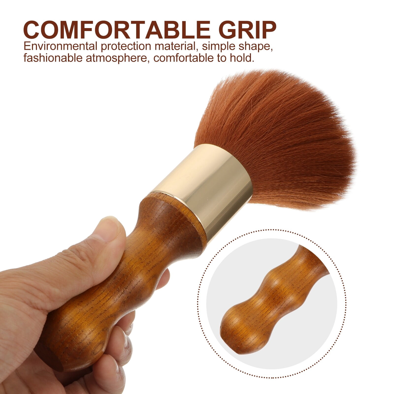 LABSERRON Brush Vinyl Record Solid Wooden Handles Audio Maintenance 1Set 8.06X1.57X1.57 In