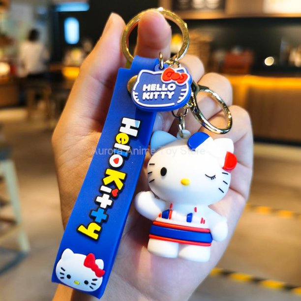 Anime Kawaii Sanrio Hello Kitty Keychain Pendant Holder Key Chain Car Keyring Mobile Phone Bag Hanging Jewelry Kids GiftsChina Gong Bohan LED