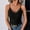 Black, variant on Camisole Tops For Women Sevevn Women's Ribbed Knit Lace Trim Cami Top V-Neck Spaghetti Strap Tank Top Black 2XL