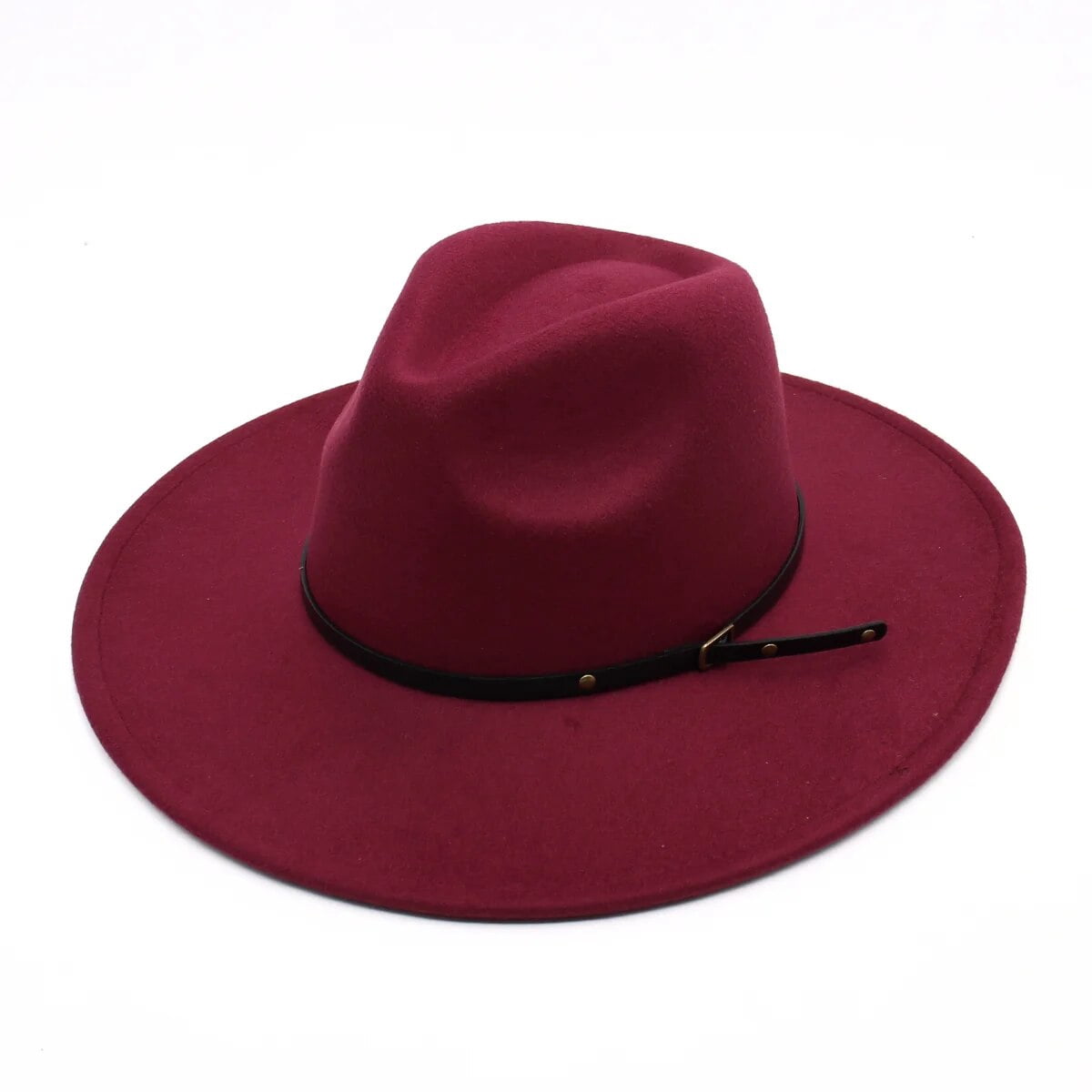 Sombrero Fedora De Ala Ancha Para Hombre Y Mujer, Fieltro De Lana Vintage Color Café Oscuro, Ideal Para Invierno Y Otoño