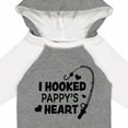 thumbnail image 4 of Inktastic I Hooked Pappy's Heart with Fishing Rod Boys or Girls Long Sleeve Baby Bodysuit, 4 of 5