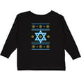 thumbnail image 3 of Inktastic Hanukkah Ugly Sweater Boys or Girls Long Sleeve Toddler T-Shirt, 3 of 5