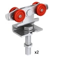 thumbnail image 2 of Stainless steel trolley set for SLID’UP 2000 for 1 heavy duty sliding door up to 130 lbs, 2 of 3