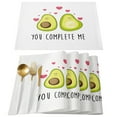 thumbnail image 3 of Avocado Green Cute Cartoon Table Runner Kitchen r Tablecloth Placemat Hotel Home Wedding r Table Runners, 3 of 7