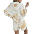 thumbnail image 4 of Doublju Women's Tie Dye Thermal Sleep and Lounge Set (2-Piece), 4 of 4