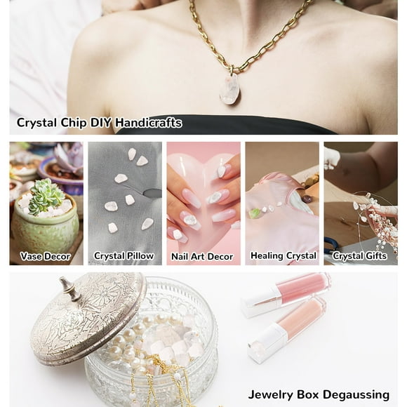Langgg Natural White Crystal Tumbled Chips For Pure And Atmosphere Pure Natural White Crystal