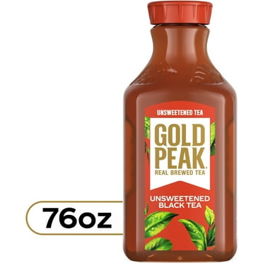 Gold Peak Unsweetened Black Iced Tea Drink, 76 fl oz bottle