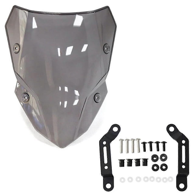 Windscreen Windshield Wind Deflectors for Kawasaki Smoke Gray