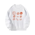 thumbnail image 1 of Sudadera con cuello redondo para mujer, ropa de regalo estampada para deportes de primavera, uso diario Blanco Yuyangstore Sudadera Mujer, 1 of 8