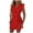Red Womens Summer Dress, variant on USSUMA Ruffle Sleeve V Neck Mini Summer Dresses for Women 2022 Solid Color Buttons Sundresses for Women Beach Lapel Business Work Bodycon Short Plus Size Women's Dresses Wedding Guest