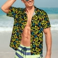 thumbnail image 5 of KLL Men's Hawaiian Shirt Short Sleeve Button Down Beach Shirts-Ducks1, 5 of 5