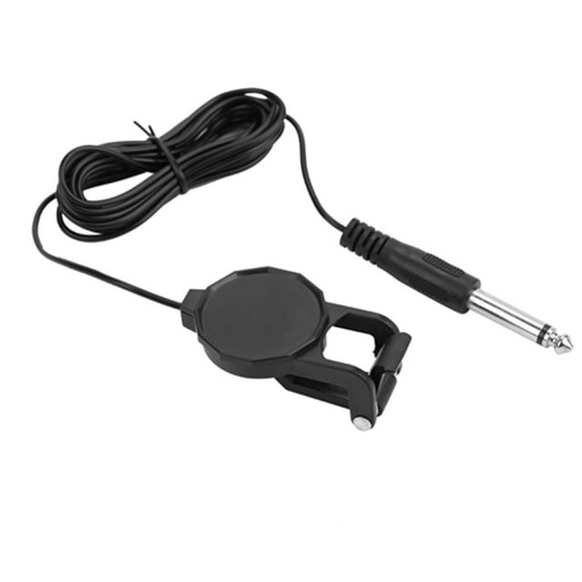 Pick Up, conector de audio de 3 m y 6,35 mm, pastilla de micrófono con clip, pastilla piezoeléctrica, diseño elevado