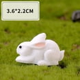 thumbnail image 3 of Coofit 8PCS Miniature Garden Ornaments Resin Rabbit Figure Micro Landscape Decorations, 3 of 10