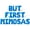 Blue, variant on Letter Balloons - BUT FIRST MIMOSAS 16" Inch Alphabet Letters Foil Mylar Balloon Pride Day Party Banner (White)