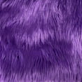 thumbnail image 2 of Purple Solid Shaggy Long Hair Pile Faux Fur, 2 of 4