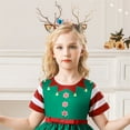 thumbnail image 4 of HAWEE Robe Longue de Princesse pour Fête de Noël pour Filles, Mignonne, Dessin Animé, Père Noël, Flocon de Neige, Robes, 4 of 6
