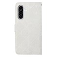 thumbnail image 3 of For Samsung Galaxy A36 5G 6.7" Ethnic Wind Embossed Strong Magnetic Attachment/Closure, Card Slots/Pocket, PU Leather Flip Wallet Case ﻿,White,For Galaxy A36 5G, 3 of 7