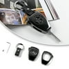 CheroCar Key Fob Protection Case for Jeep Wrangler 07-17 & Compass 08-15 & Patriot 11-16,Black