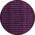 thumbnail image 1 of Ahgly Company Indoor Round Abstract Purple Modern Area Rugs, 7' Round, 1 of 4