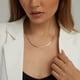 thumbnail image 2 of Collar de cadena de serpiente chapado en oro/plata de 14 quilates, collar de espiga, gargantilla de oro para mujer, 1,5/3/5 mm de ancho 14/16 L, 2 of 6